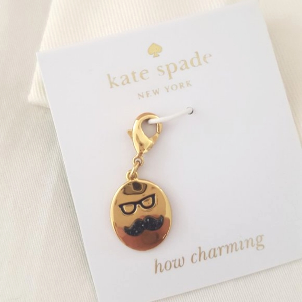 Kate Spade Charm-glasses with mustache NWT